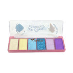 Cienie do powiek Kevin & Coco Icecream 6 odcieni - niebieskie oczy makijaż edamaris kolorowa długotrwała brokat mat