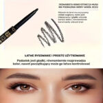 Kredka do oczu edamaris czarna wytrzymała mocna precyzyjna ciemna makijaż brwi