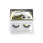 Pasek sztucznych rzęs 5D czarne makijaż wieczorowe dzień noc wytrzymałe edamaris naturalny efekt