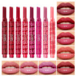 USHAS rozświetlająca szminka wypełniająca usta, trwała, wodoodporna, powiększająca usta trwała edamaris kolory różowy czerwony soczysta makijaż błyszczyk