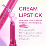 USHAS rozświetlająca szminka wypełniająca usta, trwała, wodoodporna, powiększająca usta trwała edamaris kolory różowy czerwony soczysta makijaż błyszczyk