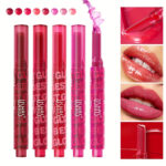 USHAS rozświetlająca szminka wypełniająca usta, trwała, wodoodporna, powiększająca usta trwała edamaris kolory różowy czerwony soczysta makijaż błyszczyk